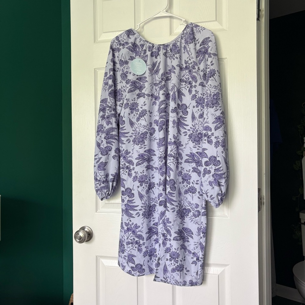 Hill House Home Simone Dress in Lilac Tonal Floral